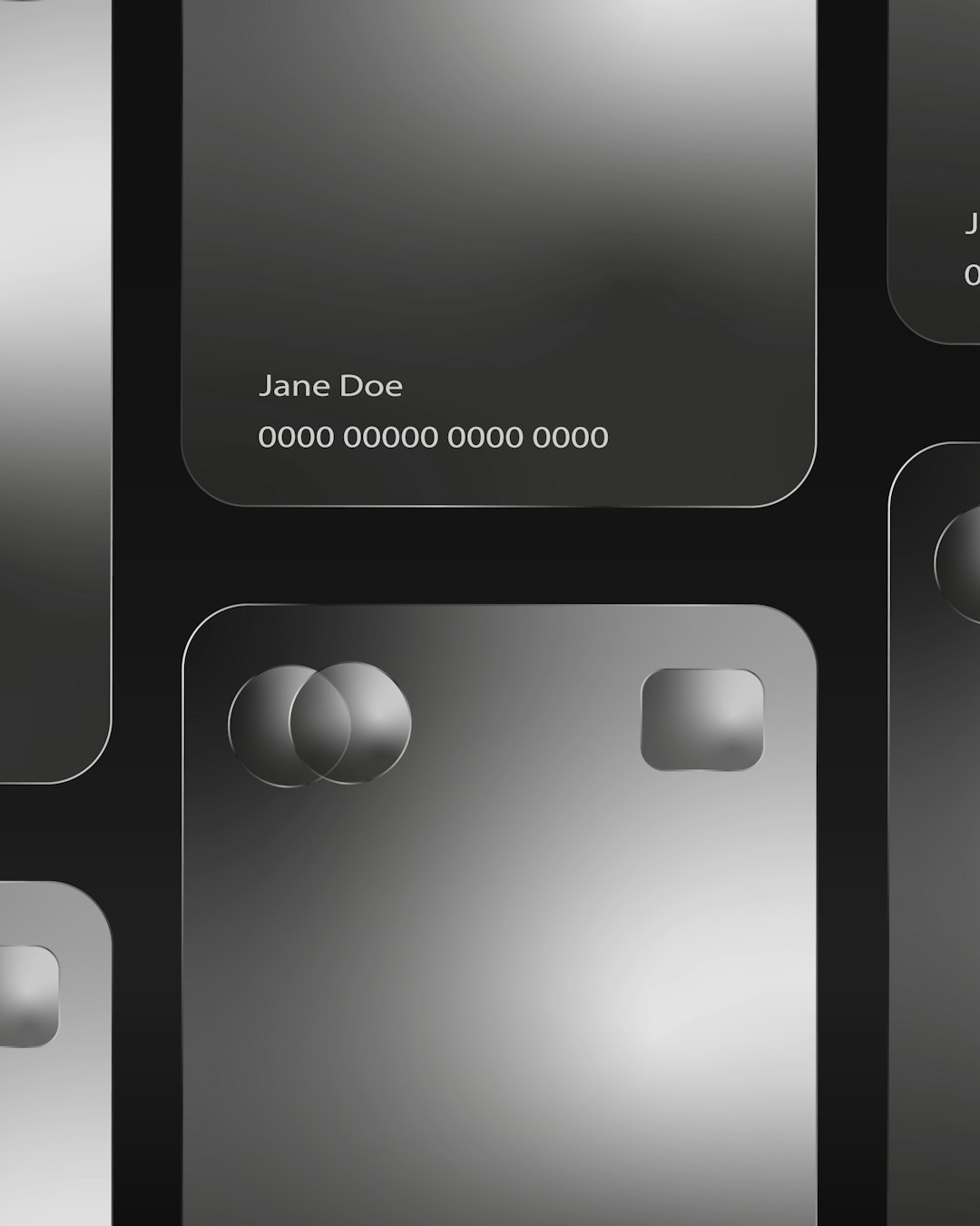 Black Card Mockup